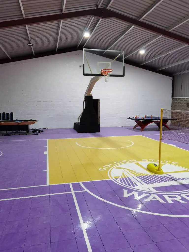 Outdoor Sport Floor Tiles - Eco-Friendly Plastic Custom Logo Outdoor Basketball