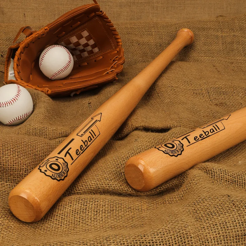 Outdoor Sport Jas - 21 inch Solid Wood Baseball Bat