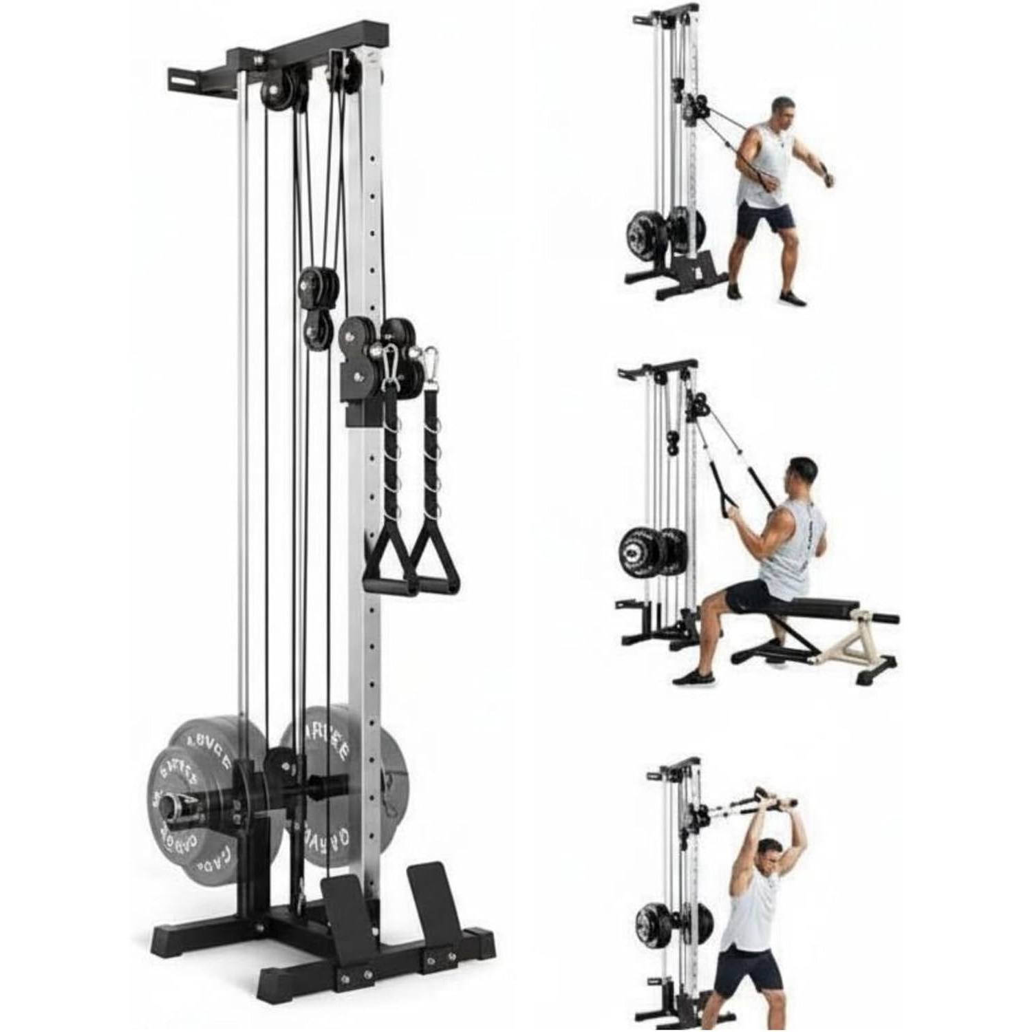 Outdoor Sport Bar - Wall Mount Cable Station Dual Pulley