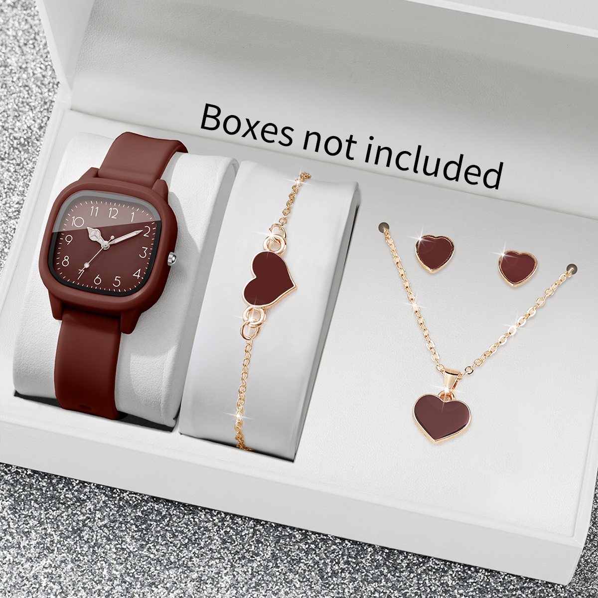 Outdoor Sport Watch - 5PCS Fashion Women Watches Heart Jewelry