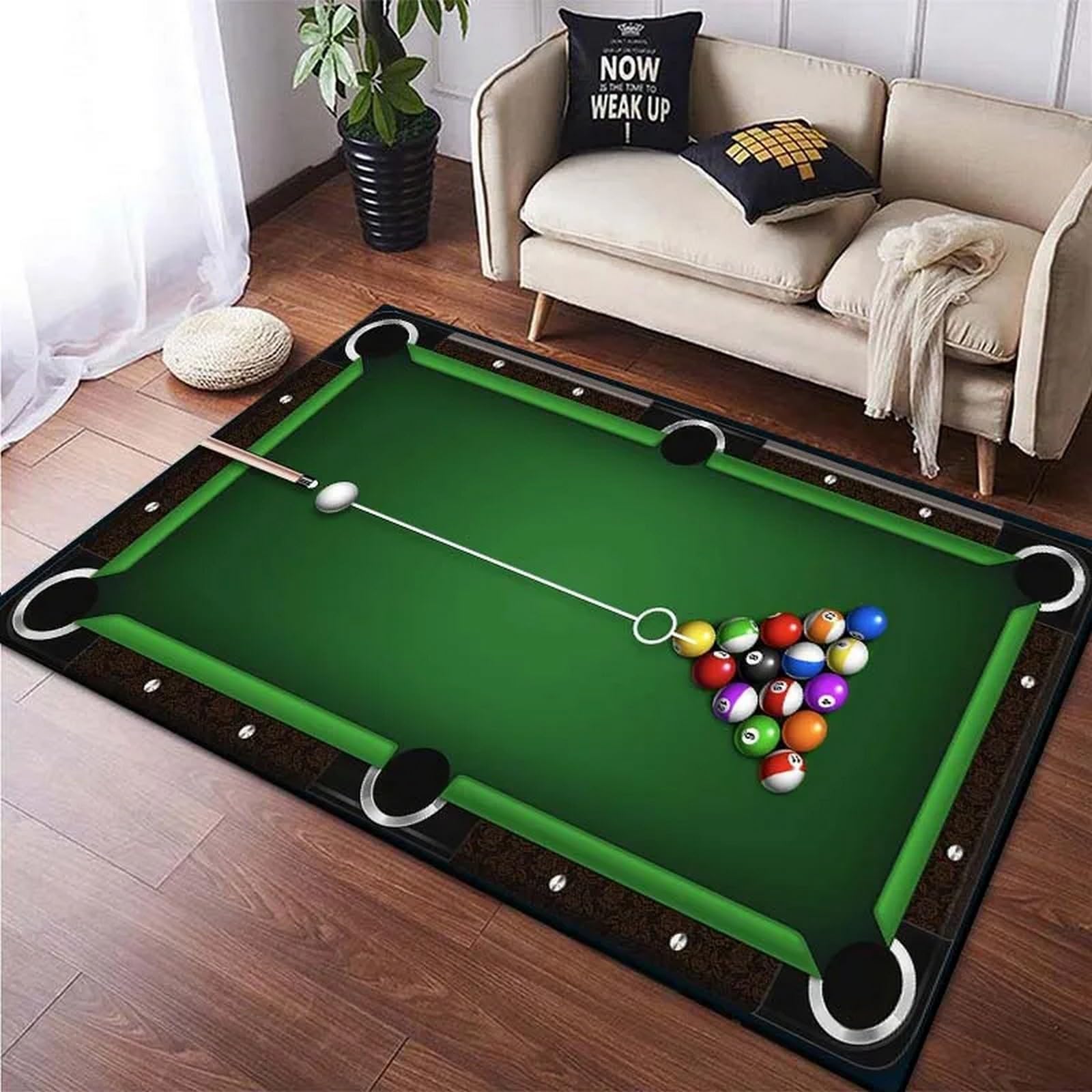 Billiards Area Rug, Ball Game  - Outdoor Sport Live recensie en prijs