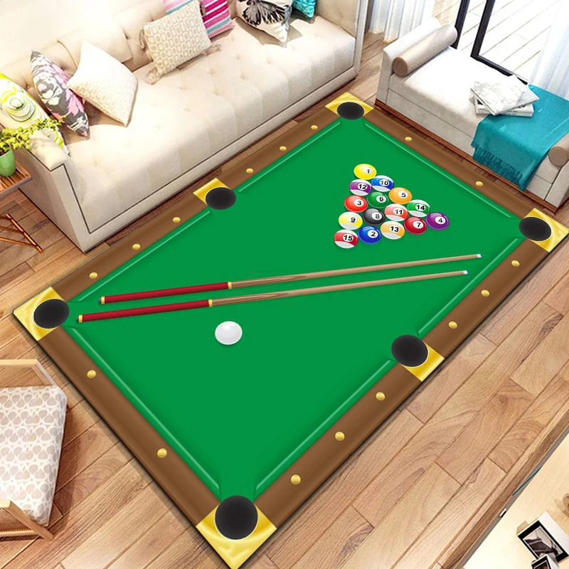 Billiards Area Rug, Ball Game  - Outdoor Sport Live recensie en prijs