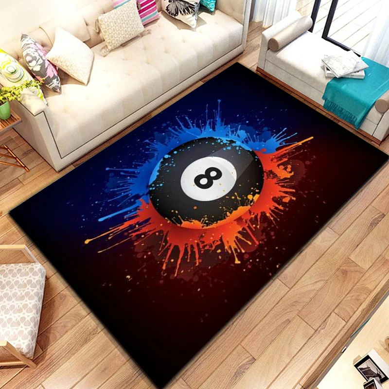 Billiards Area Rug, Ball Game  - Outdoor Sport Live recensie en prijs