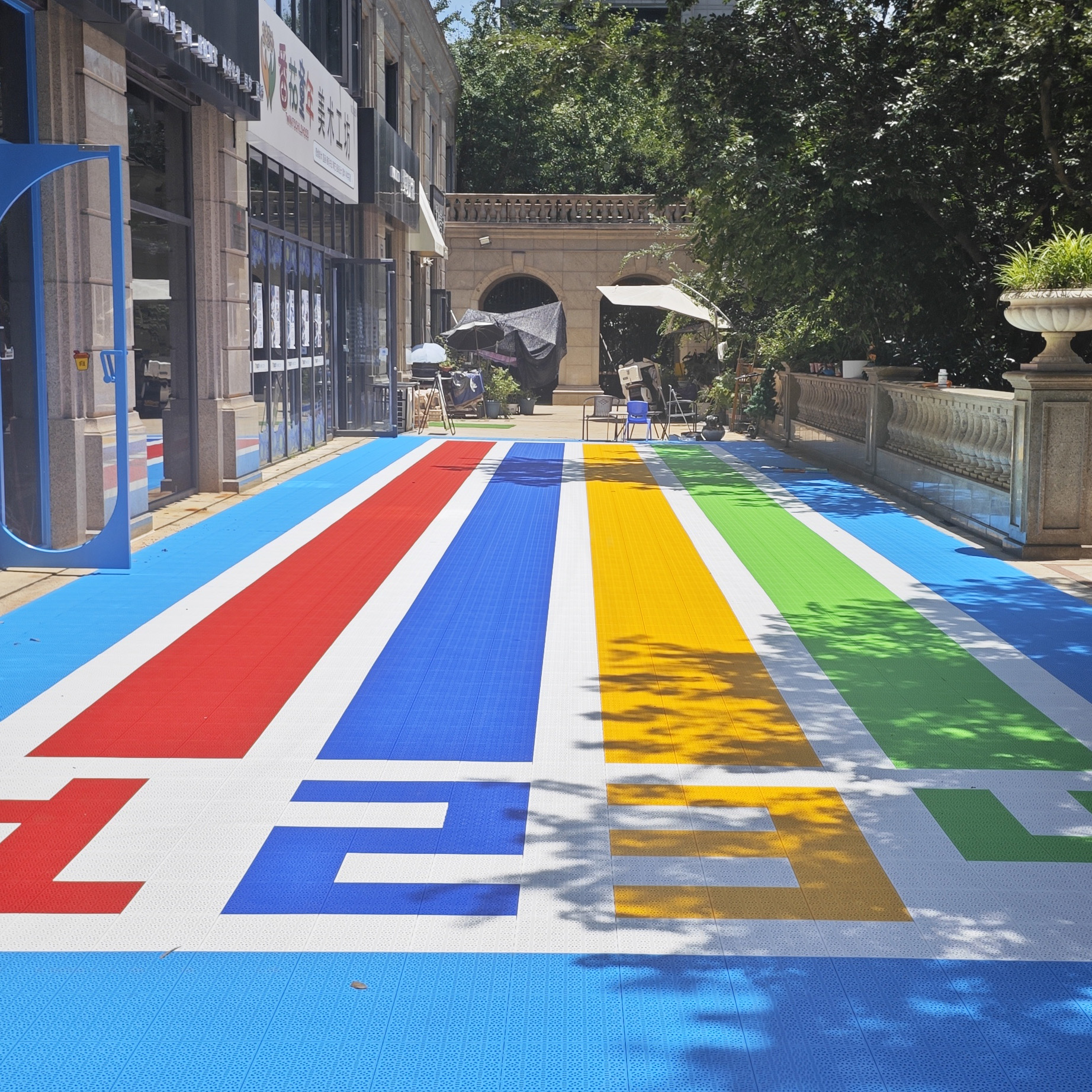 Modern Outdoor Sport Court Til - Outdoor Sport Floor Tiles recensie en prijs