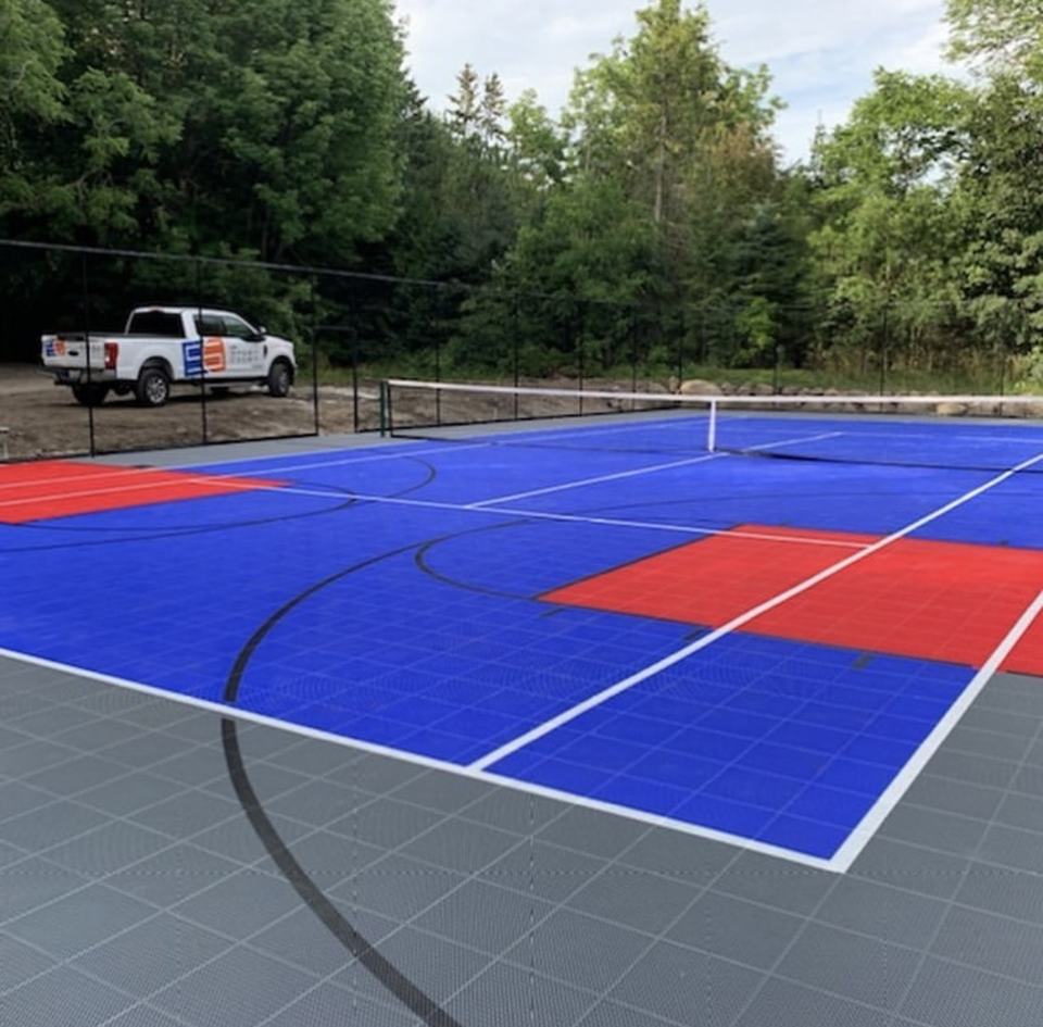 Eco-Friendly Plastic Custom Lo - Outdoor Sport Floor Tiles recensie en prijs