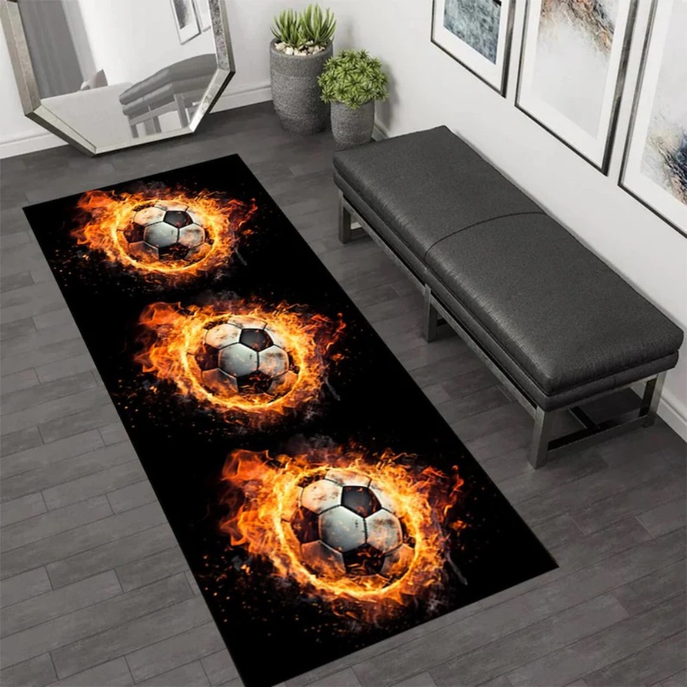 Soccer Ball Print Runner Rug A - Outdoor Sport Live recensie en prijs