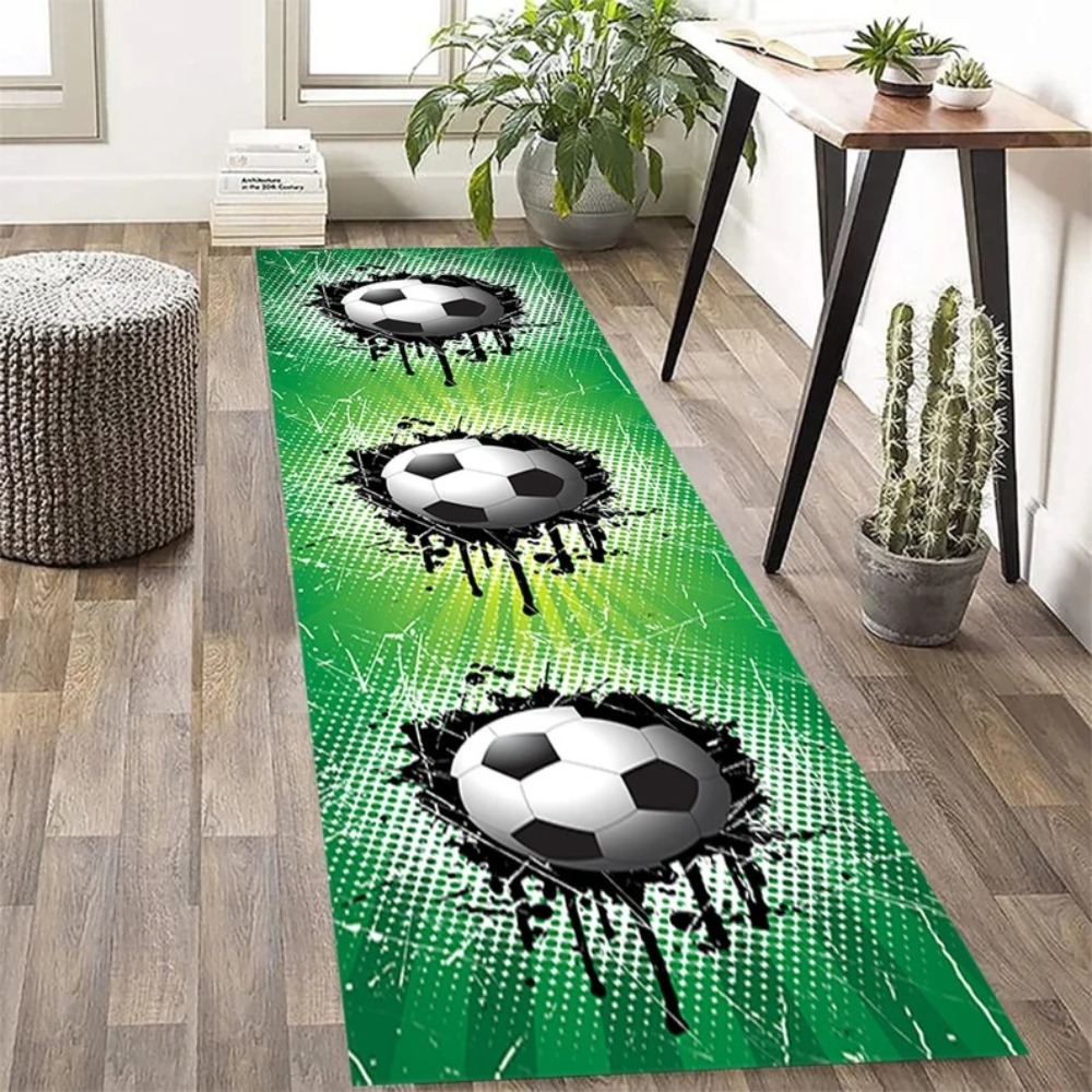 Soccer Ball Print Runner Rug A - Outdoor Sport Live recensie en prijs