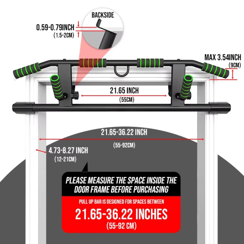 Multi-grip Pull up Bar Doorway - Chin Bar Doorway recensie en prijs
