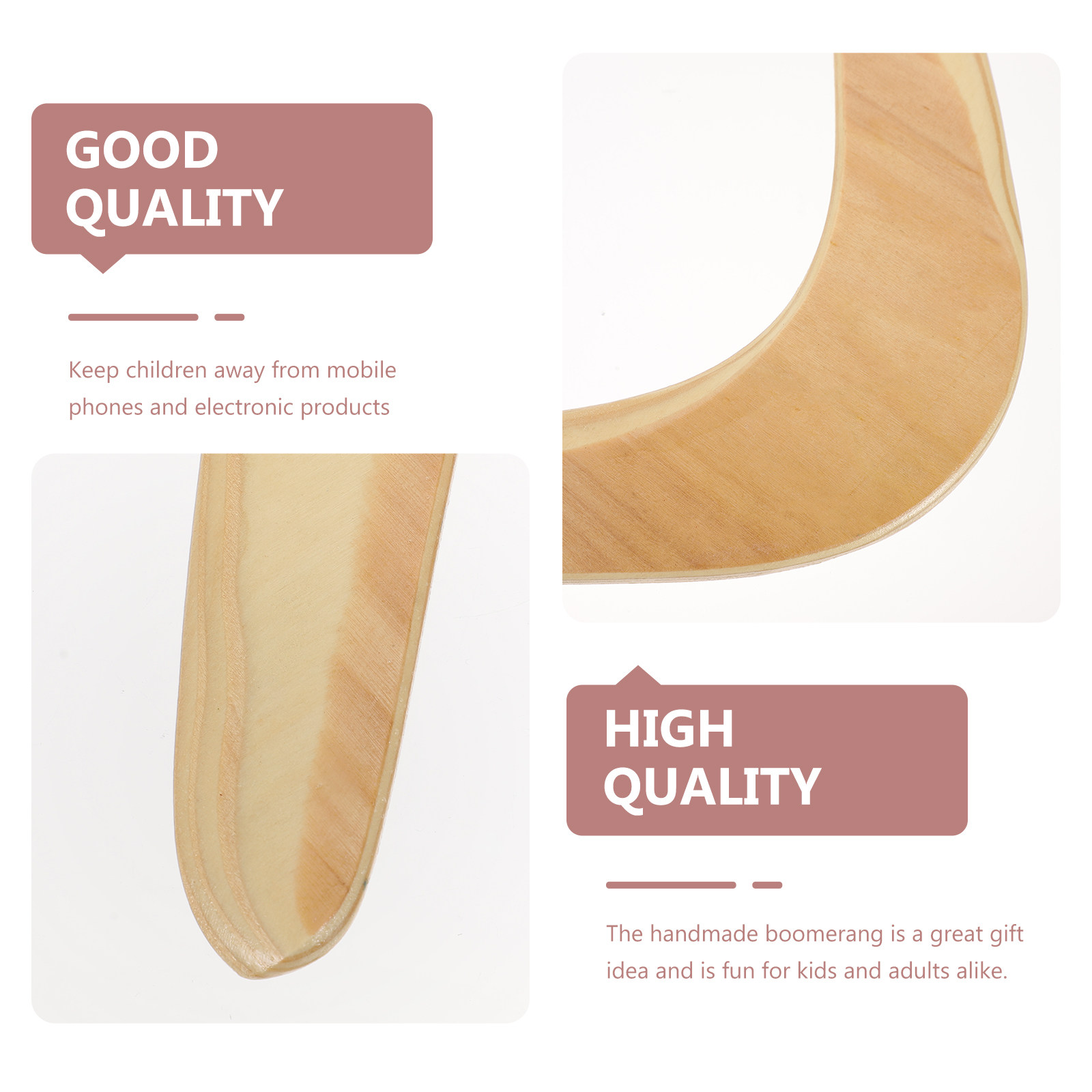 1Pcs Boomerang Wooden Outdoor  - Outdoor Sport Field recensie en prijs