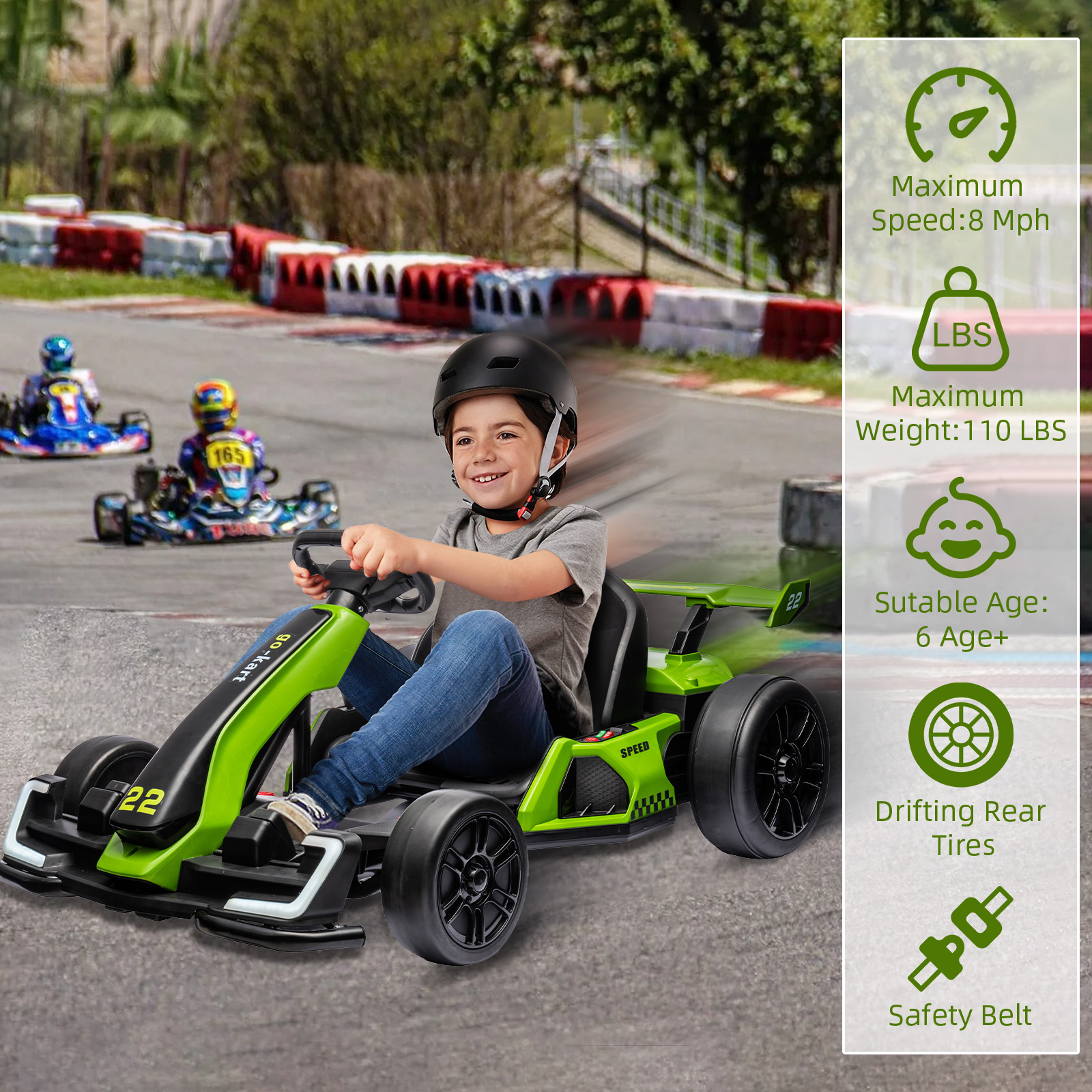 24V Kids Electric Go Kart with - Outdoor Sport For Kids recensie en prijs