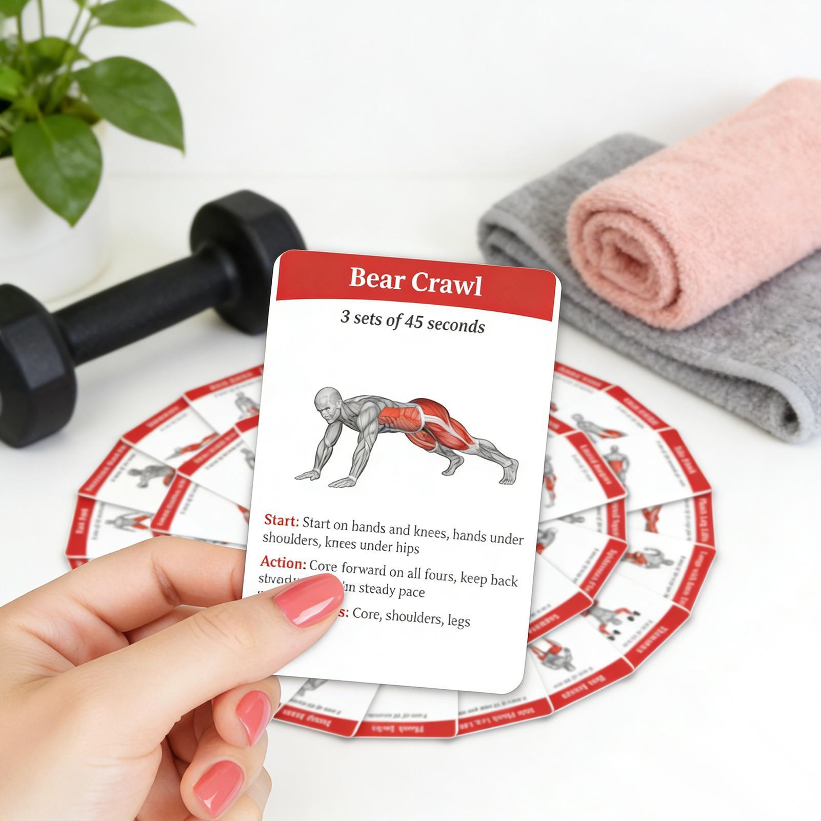36pcs Fitness Cards Comprehens - Outdoor Sport Jas recensie en prijs