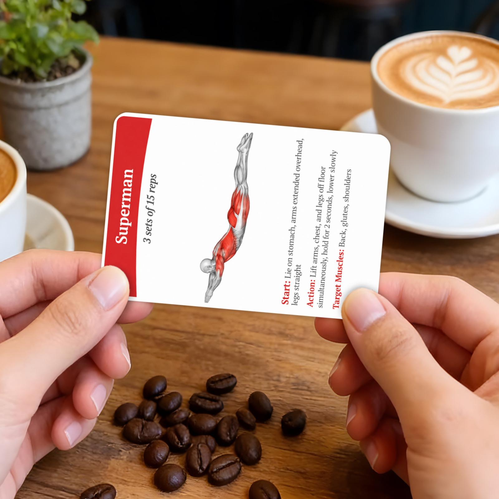 36pcs Fitness Cards Comprehens - Outdoor Sport Jas recensie en prijs