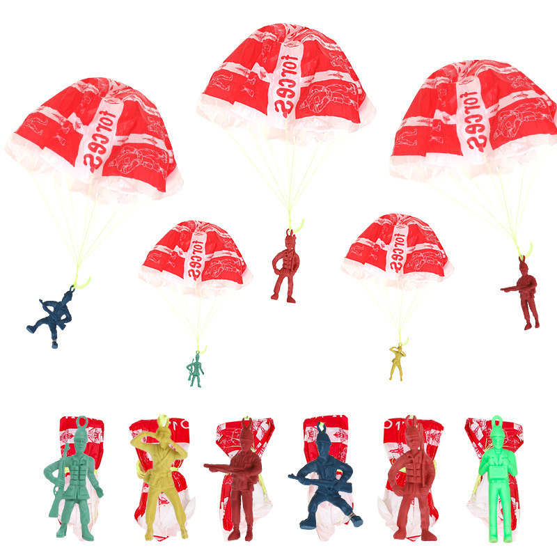 10pcs Plastic Ejecting Parachu - Outdoor Sport For Kids recensie en prijs