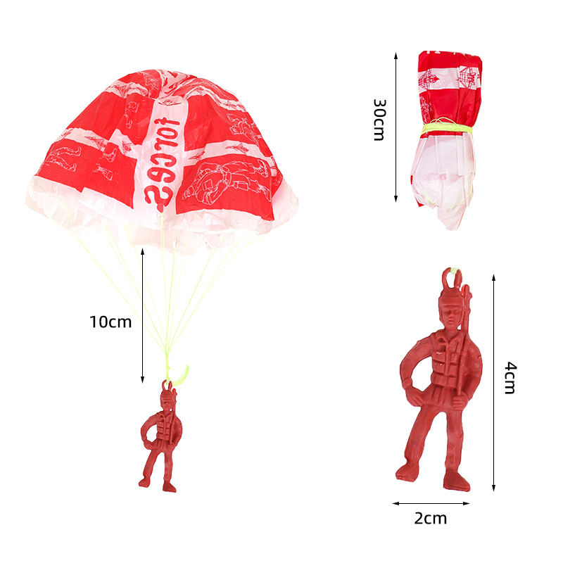 10pcs Plastic Ejecting Parachu - Outdoor Sport For Kids recensie en prijs