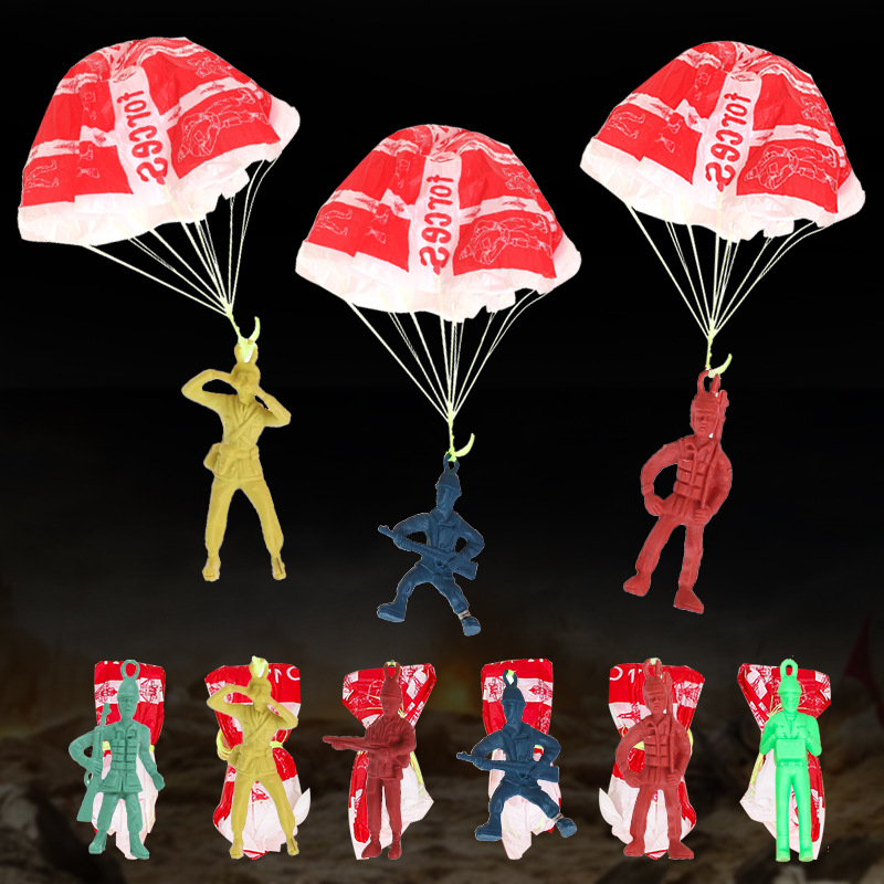 10pcs Plastic Ejecting Parachu - Outdoor Sport For Kids recensie en prijs