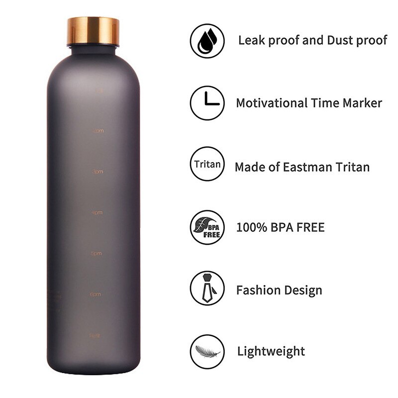 1000ml Bottle With Time Marker - Outdoor Sport Field recensie en prijs