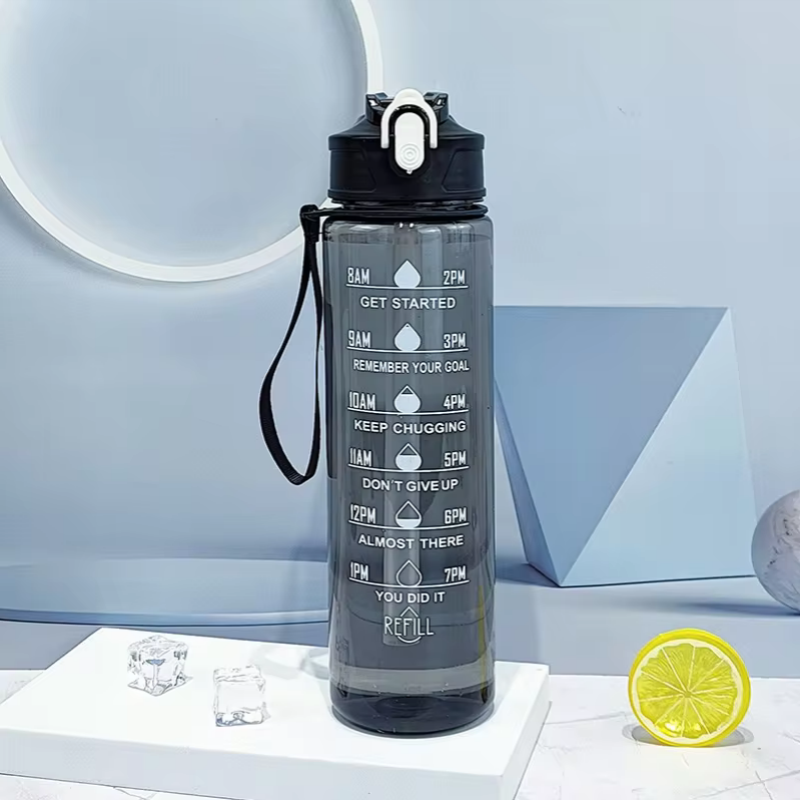 900ml Sports Bottle With Time  - Outdoor Sport Field recensie en prijs