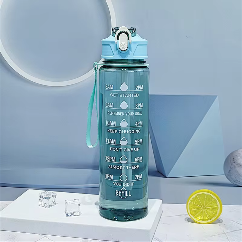 900ml Sports Bottle With Time  - Outdoor Sport Field recensie en prijs