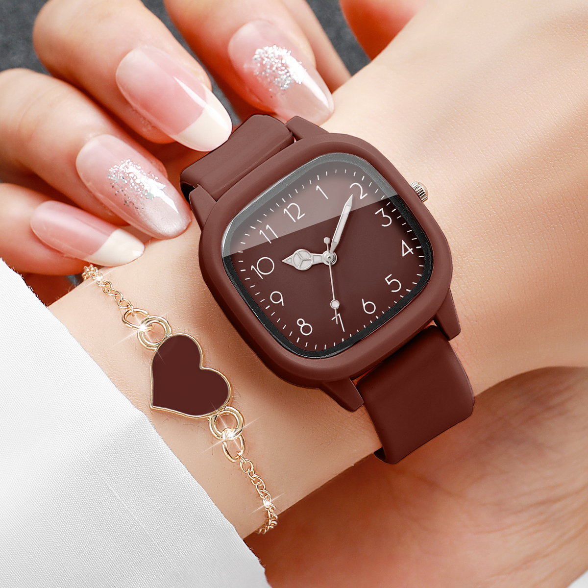 5PCS Fashion Women Watches Hea - Outdoor Sport Watch recensie en prijs