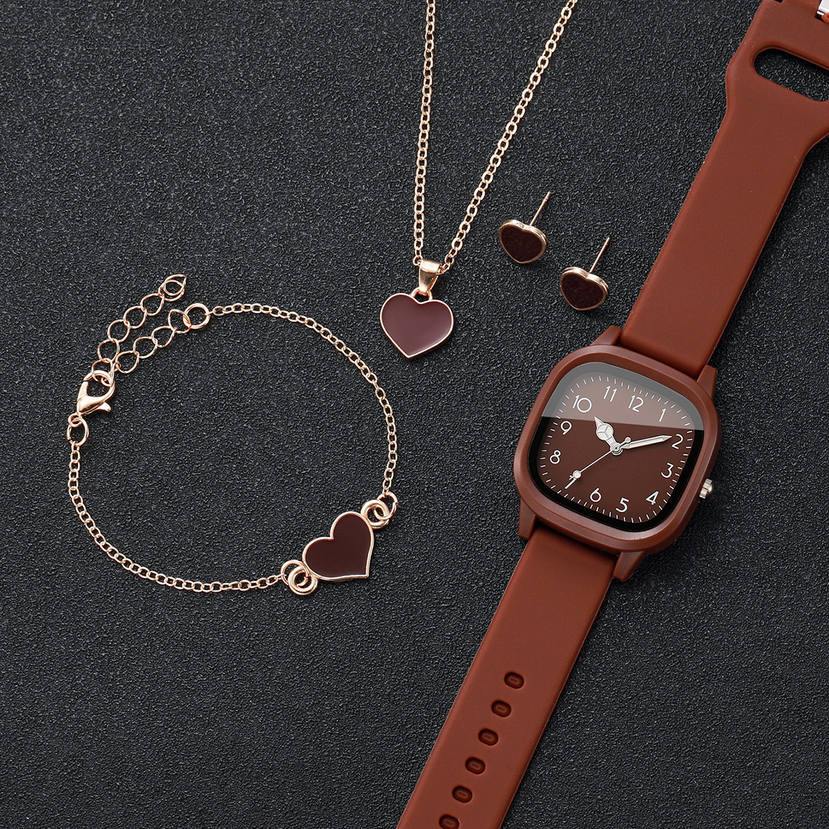5PCS Fashion Women Watches Hea - Outdoor Sport Watch recensie en prijs