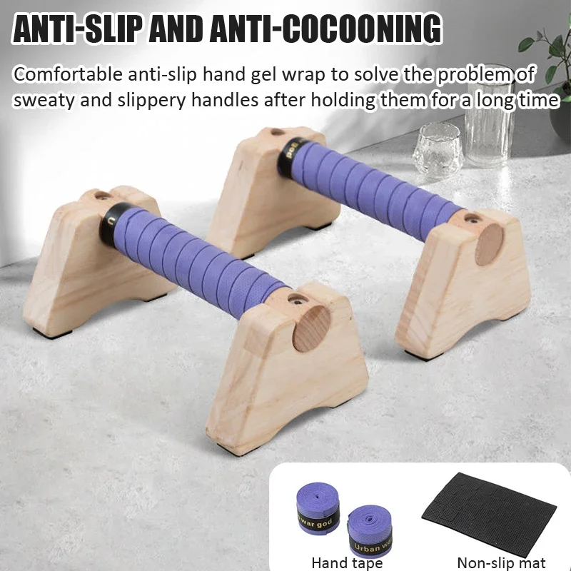Wooden Push-up Stand Non-SlipP - Outdoor Sport Bar recensie en prijs