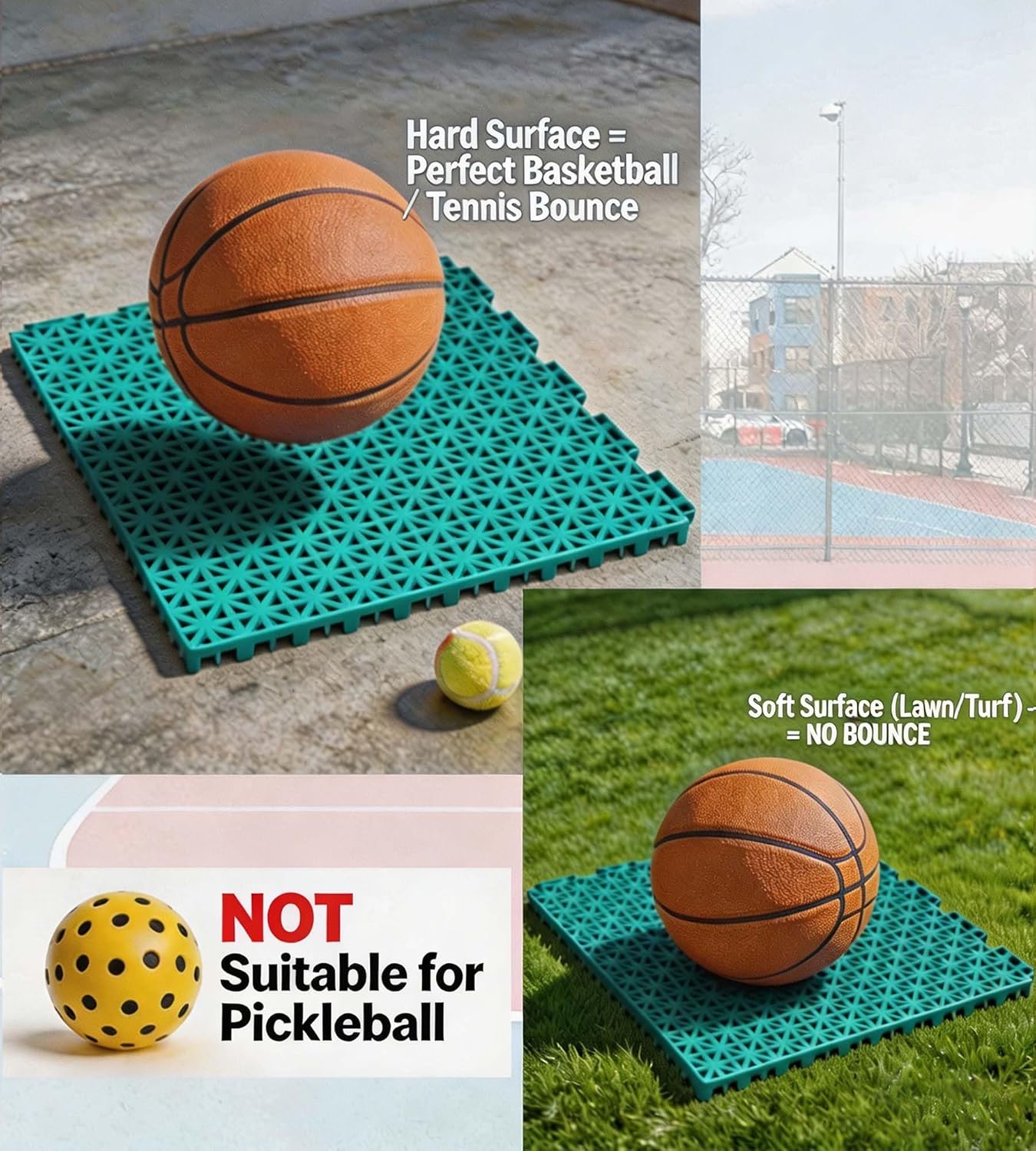 jxgzyy 24 PCS Basketball Court - Outdoor Sport Floor Tiles recensie en prijs