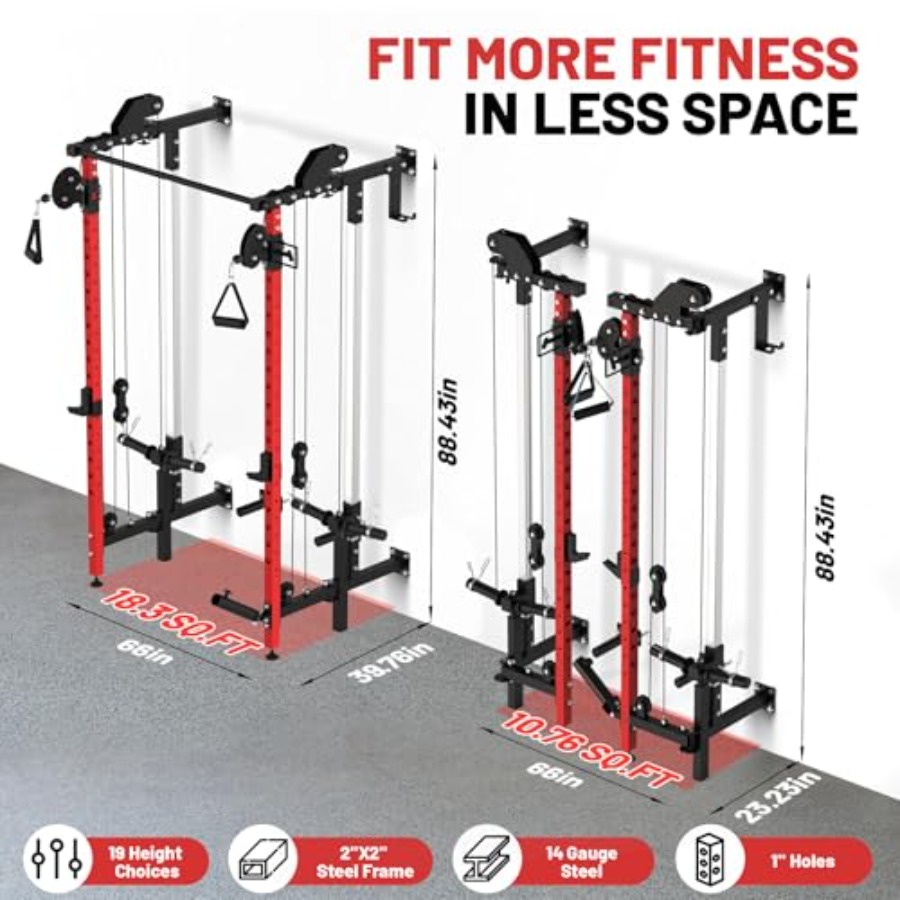 Wall Mounted Folding Squat Rac - Outdoor Sport Bar recensie en prijs